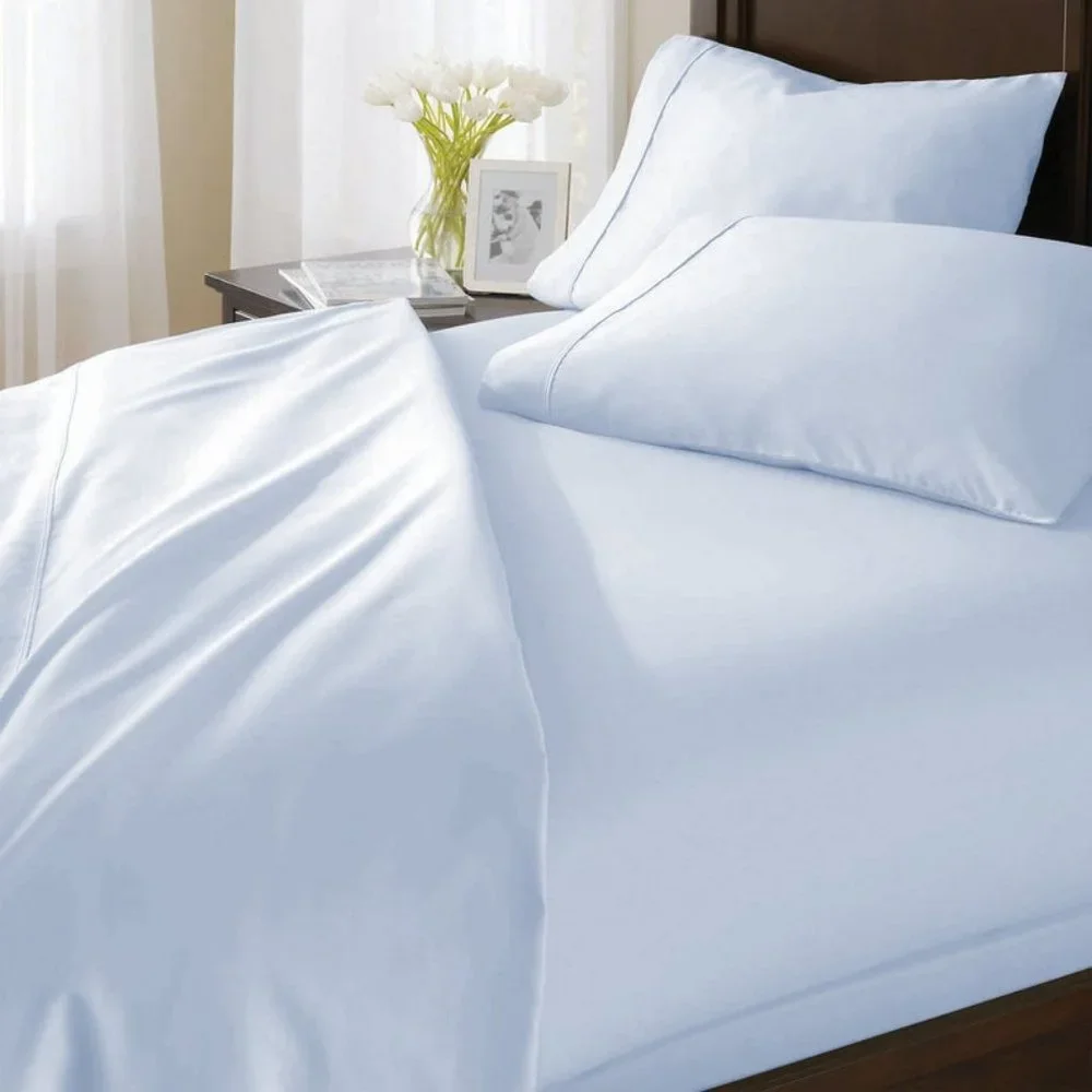 ORGANIC COTTON SATEEN 350 THREAD COUNT BEDDING SET FULL SIZE